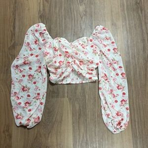 Floral Blouse Crop-Top